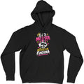 Sudadera con capucha negra diseño Si te molesta probablemente funciona - Algodón Rebelde