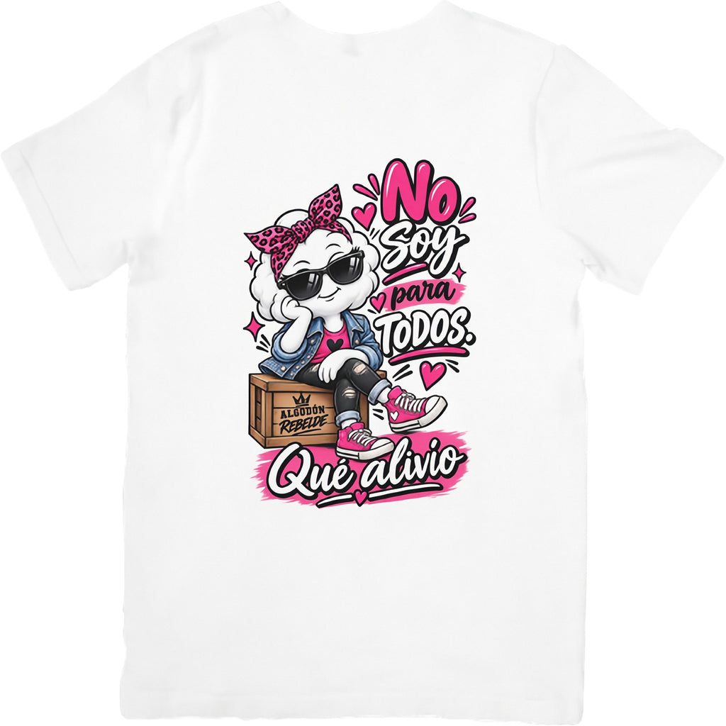 Camiseta Algodón Alivio - Actitud y amor propio | Algodón Rebelde