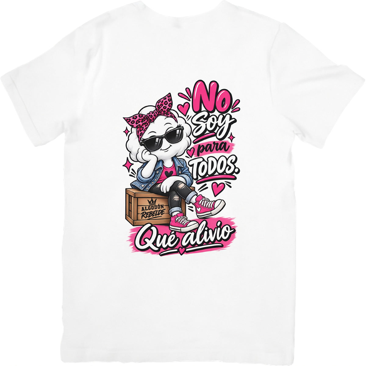 Camiseta Algodón Alivio - Actitud y amor propio | Algodón Rebelde