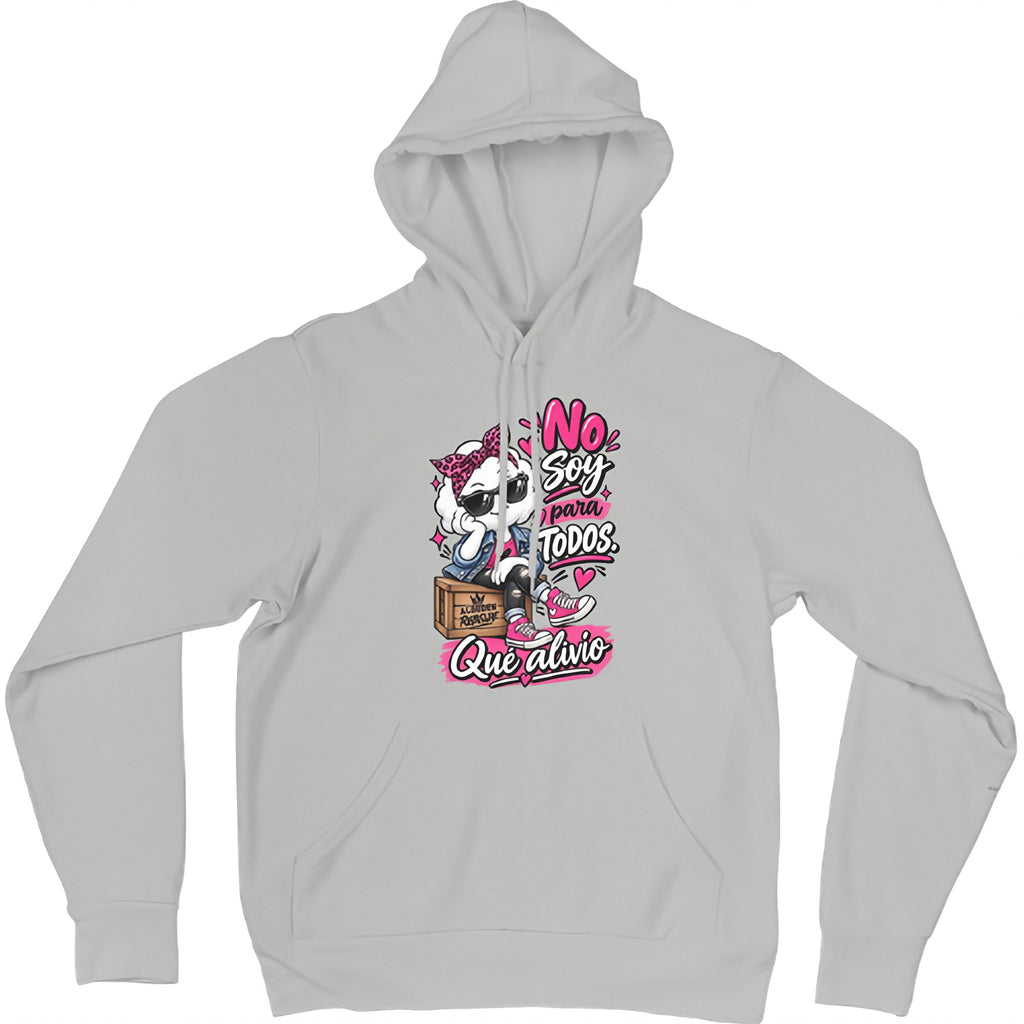 Sudadera gris Algodón Alivio - Actitud y amor propio | Algodón Rebelde